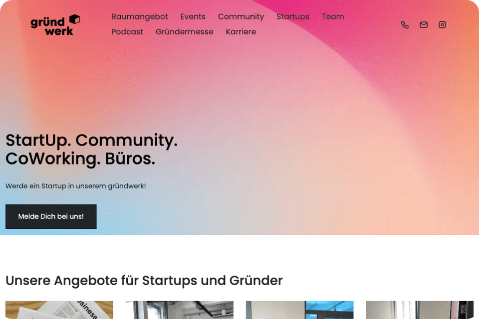 Website Beispiel Gründwerk