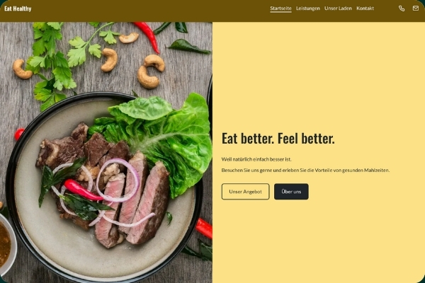 Website Beispiel Eat