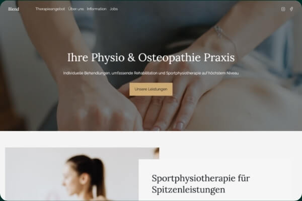 Website Beispiel Praxis