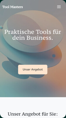 Website Beispiel Tools Mobile