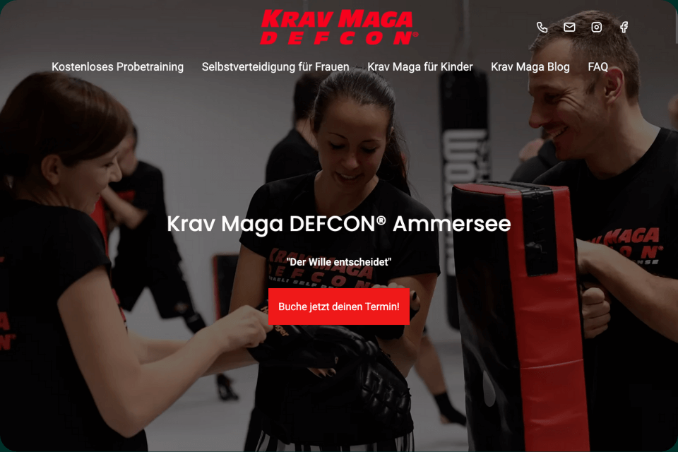 paceways website beispiel krav maga