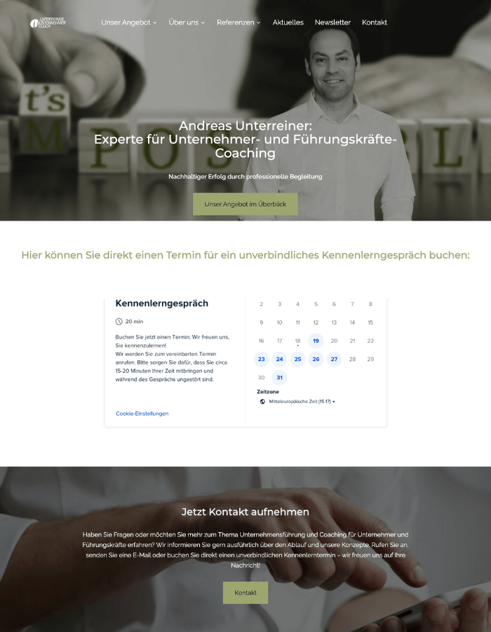 Paceways Website Andreas Unterreiner