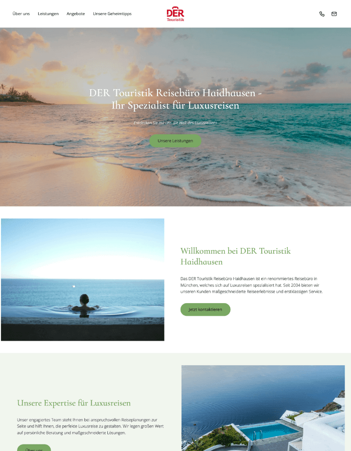 Paceways Website DER Touristik