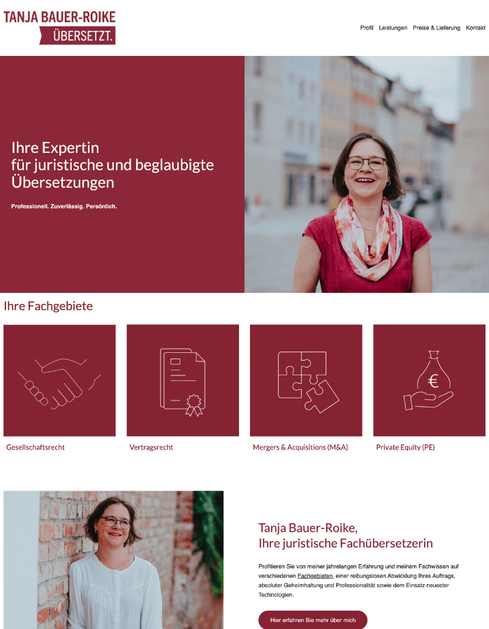 Paceways Website Tanja Übersetzt