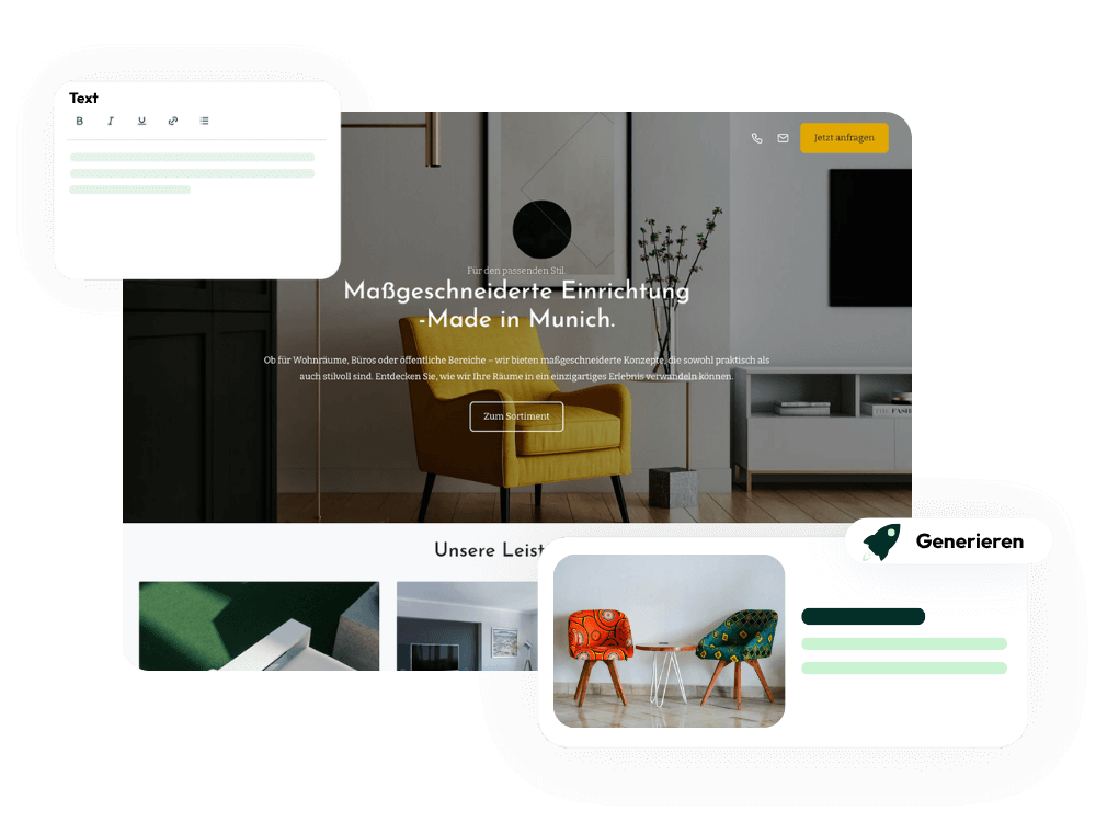 Website mit KI erstellen Hero