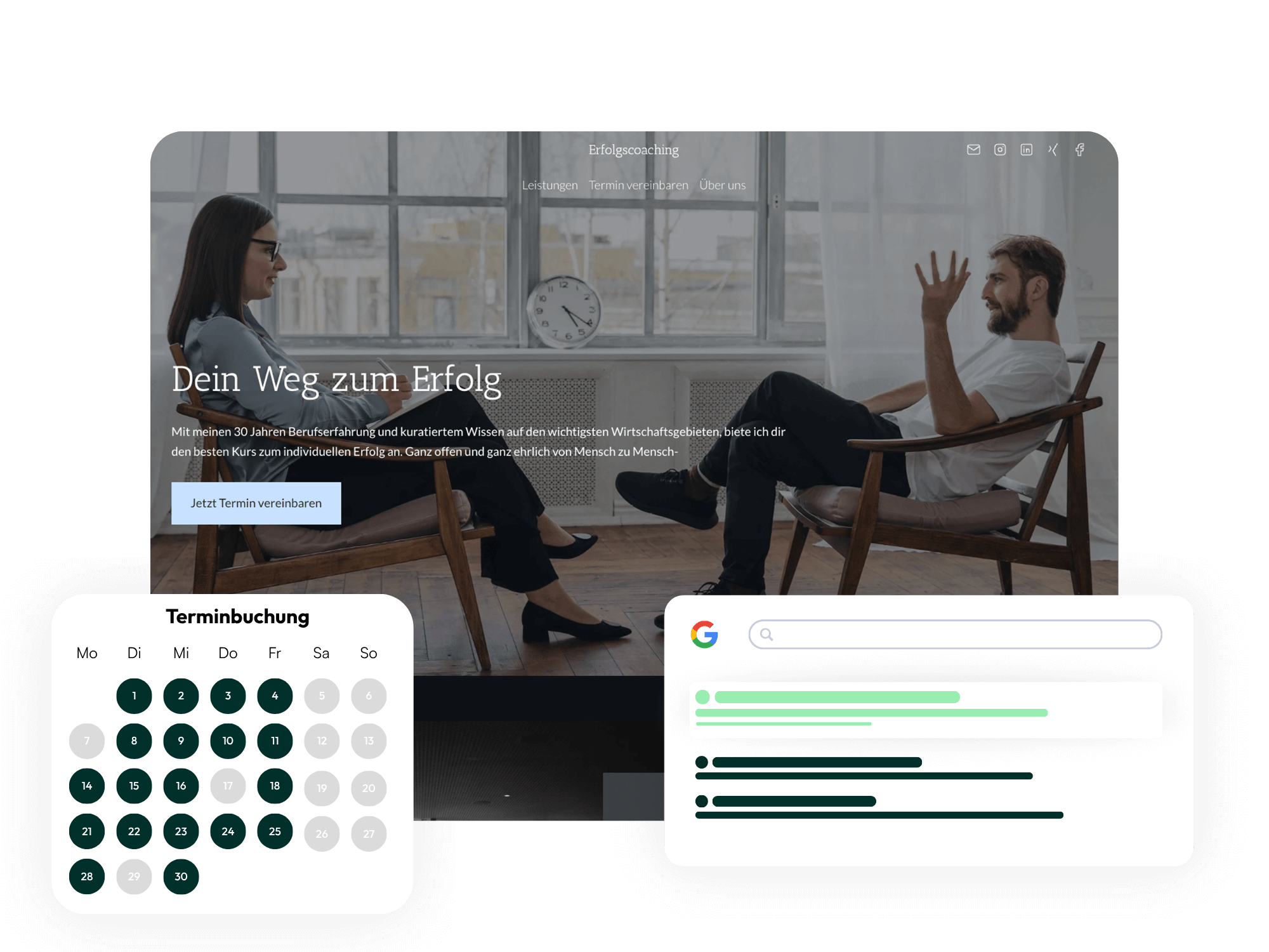 Coaching Website von Paceways