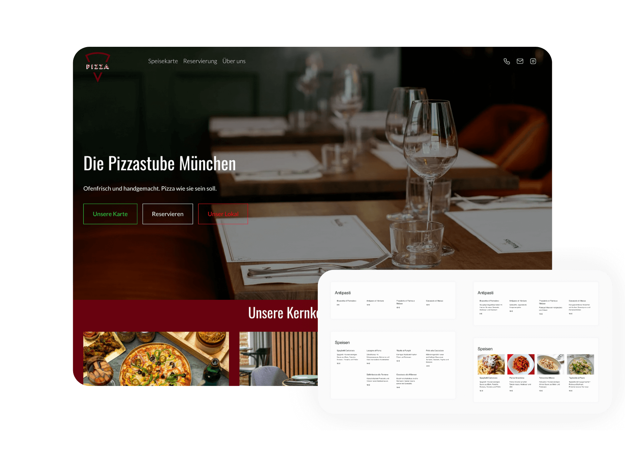 Gastronomie Website erstellen mit Paceways