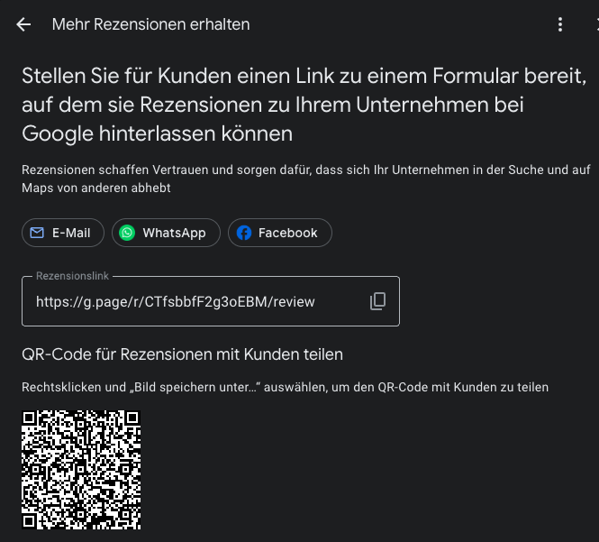Google Unternehmensprofil Bewertungen