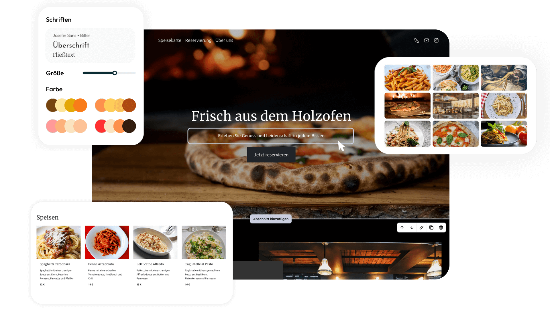Restaurant Website erstellen mit Paceways