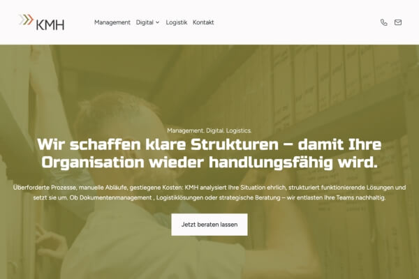 KMH Management – Paceways Website Beispiel