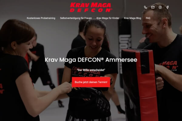 Krav Maga Ammersee – Paceways Website Beispiel