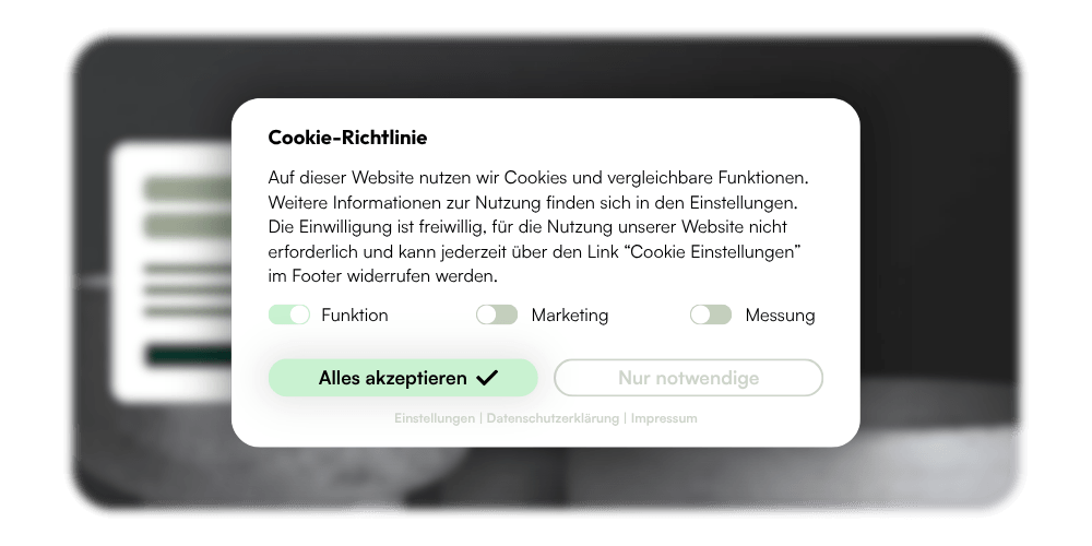 Cookie-Consent-Banner von Consentmanager auf einer Paceways-Website