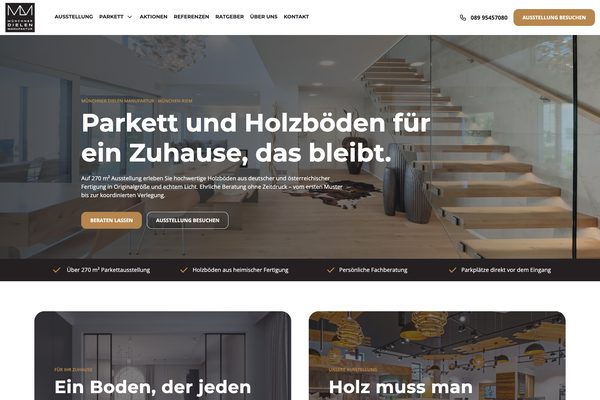 MDM Parkett – Paceways Website Beispiel