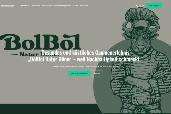 BolBol Natur Döner – Paceways Website Beispiel