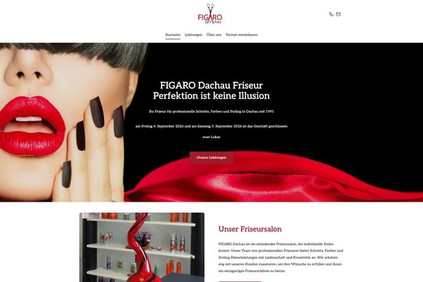 FIGARO Dachau – Paceways Website Beispiel