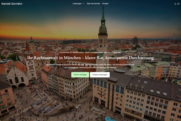 Kanzlei Gorriahn – Paceways Website Beispiel