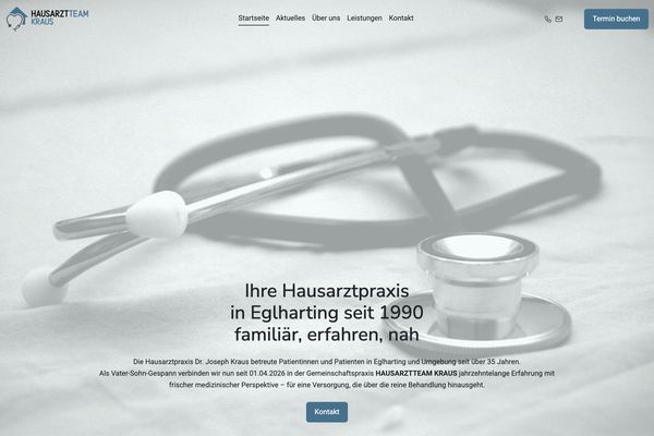 Hausarztteam Kraus – Paceways Website Beispiel