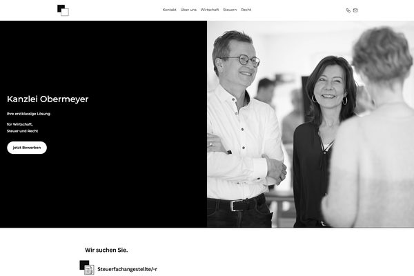 Kanzlei Obermeyer – Paceways Website Beispiel