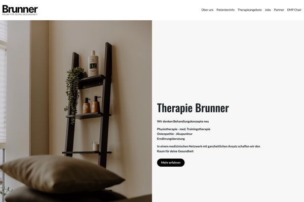 Physio Team Brunner – Paceways Website Beispiel