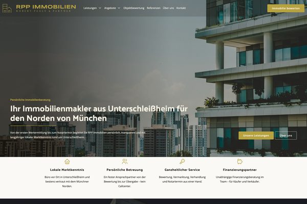 RPP Immobilien – Paceways Website Beispiel
