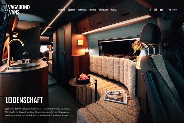 Vagabond Vans – Paceways Website Beispiel