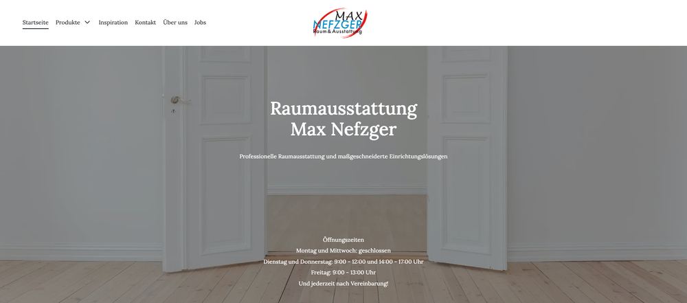 Website von Raumausstattung Nefzger