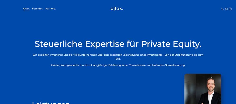 Website von Ajtax