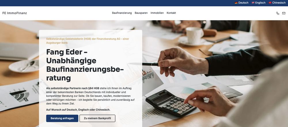 Website von FE ImmoFinanz