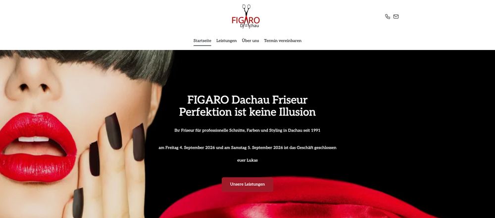 Website von FIGARO Dachau
