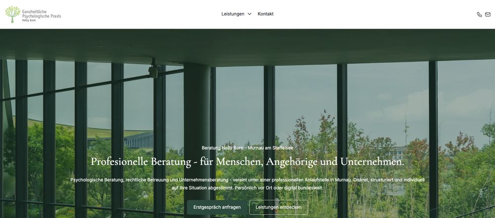 Website von Praxis Nelly Born