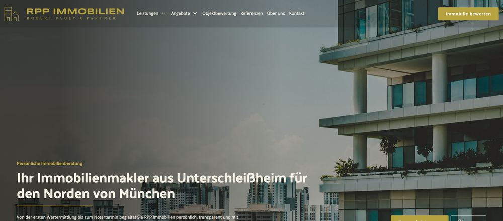 Website von RPP Immobilien