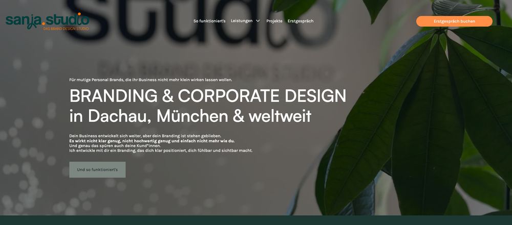Website von sanja.studio